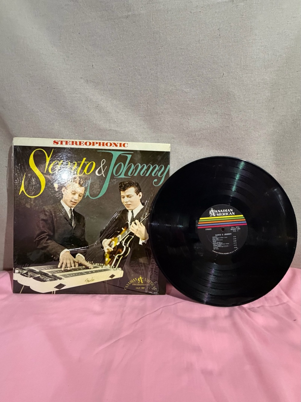 Vintage Canadian American Vinyl Record Santo & Jonny